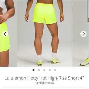 Lululemon Hotty Hot High-Rise Short 4"